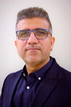 Forskare med glasögon.